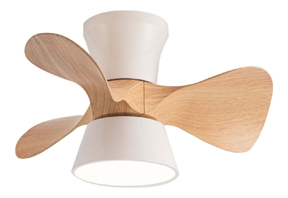 Plafonnier Blanc et Ambre a presence elegante et lumiere agreable 6500K