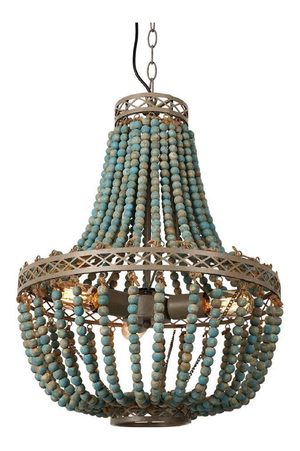 Solution lumineuse Ambre et Marron au dessin sobre en format suspension E27