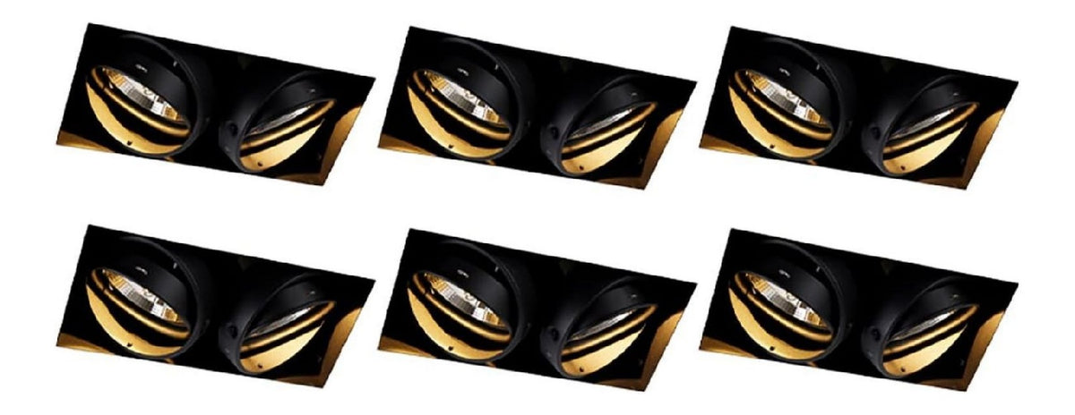 Eclairage Noir et Ambre contemporain en version spot de plafond IP20 GU10