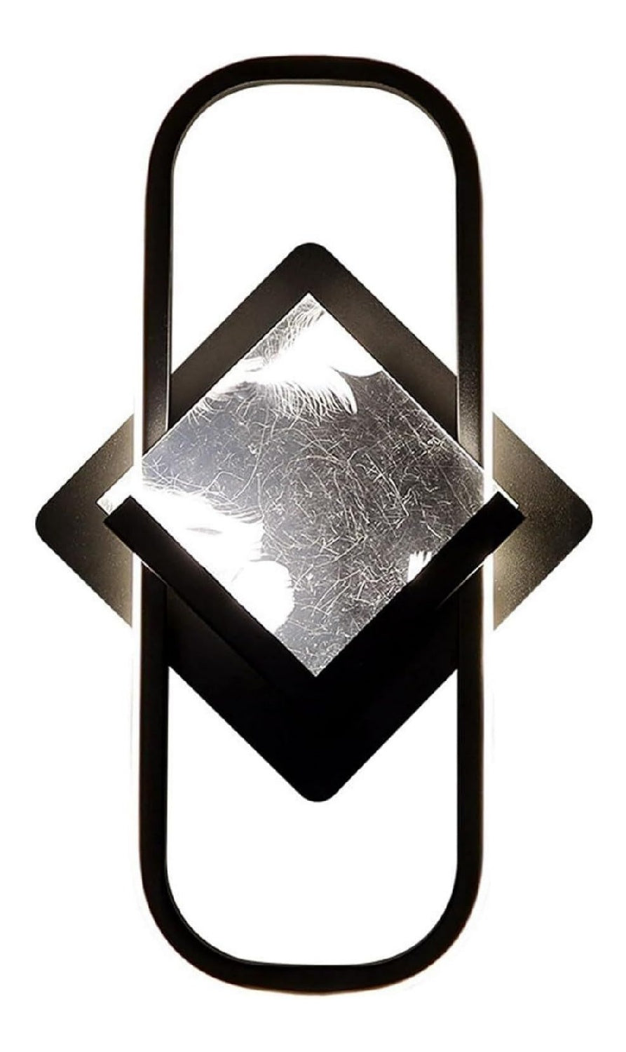 Luminaire Noir et Ambre a silhouette graphique de type applique murale 20 W 3000 K