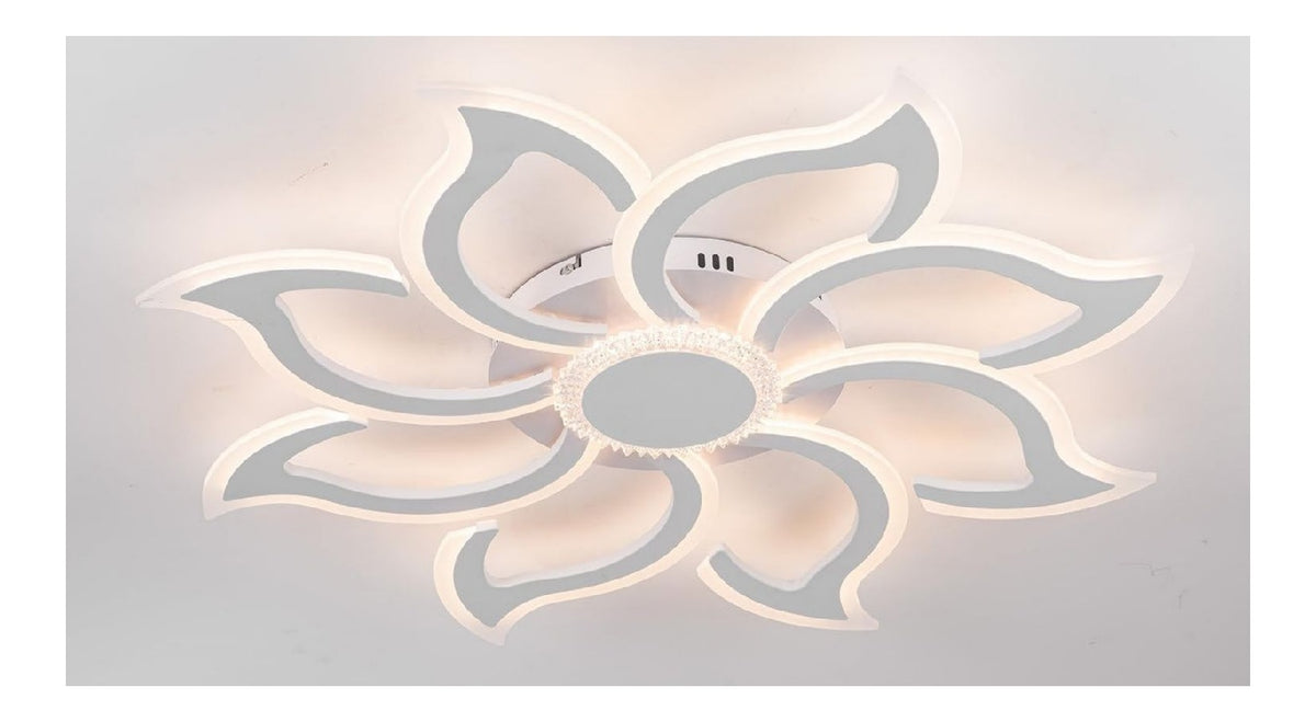 Solution lumineuse Blanc et Ambre au dessin sobre en format plafonnier 3000K JV-3114
