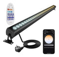 Eclairage Blanc et Vert contemporain en version luminaire IP65 2700K