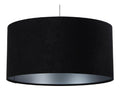 Suspension decoratif Noir et Argente avec diffusion lumineuse harmonieuse 60 W IP20