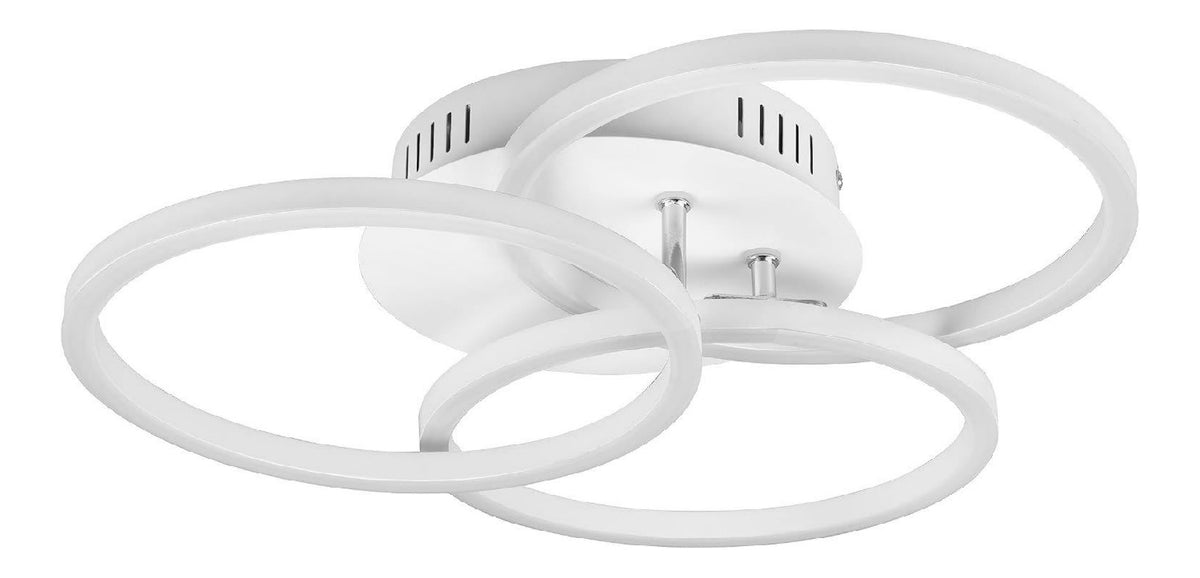 Plafonnier Blanc a presence elegante et lumiere agreable