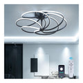 Luminaire Noir et Blanc a silhouette graphique de type plafonnier 110W 3000K