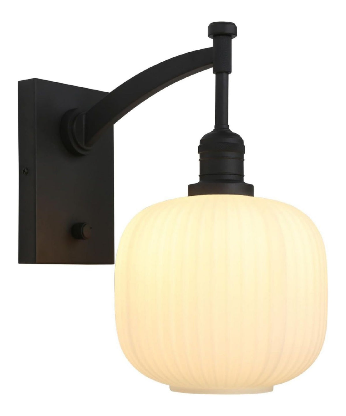 Applique murale Noir et Blanc aux lignes epurees avec eclairage confortable E27 J4-8316