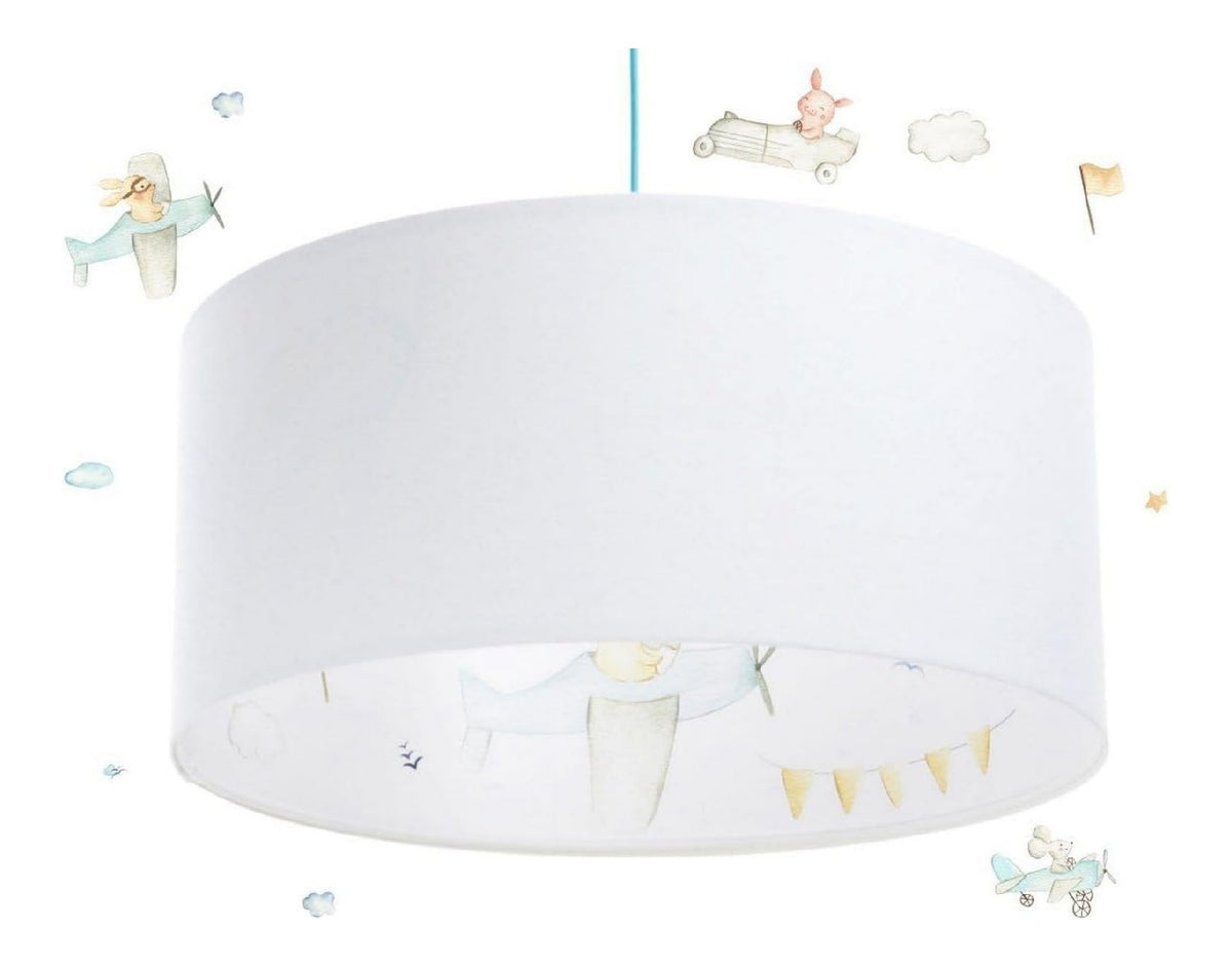 Suspension decoratif Blanc et Rouge avec diffusion lumineuse harmonieuse 60 W IP20