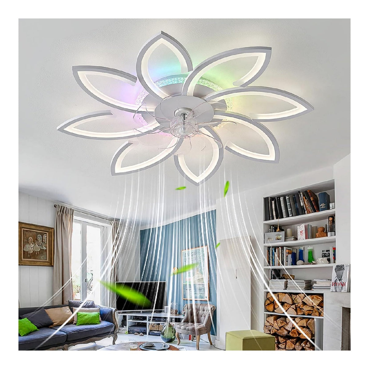 Luminaire Ambre a silhouette graphique de type lustre