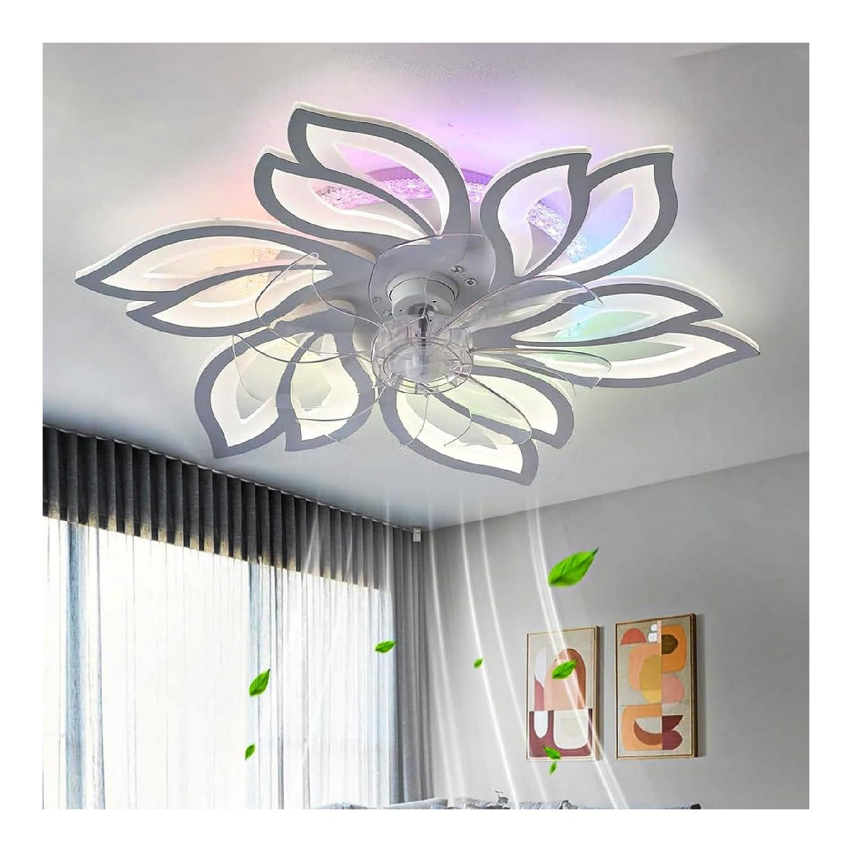 Plafonnier Blanc et Ambre au style moderne avec conception fonctionnelle 3000K