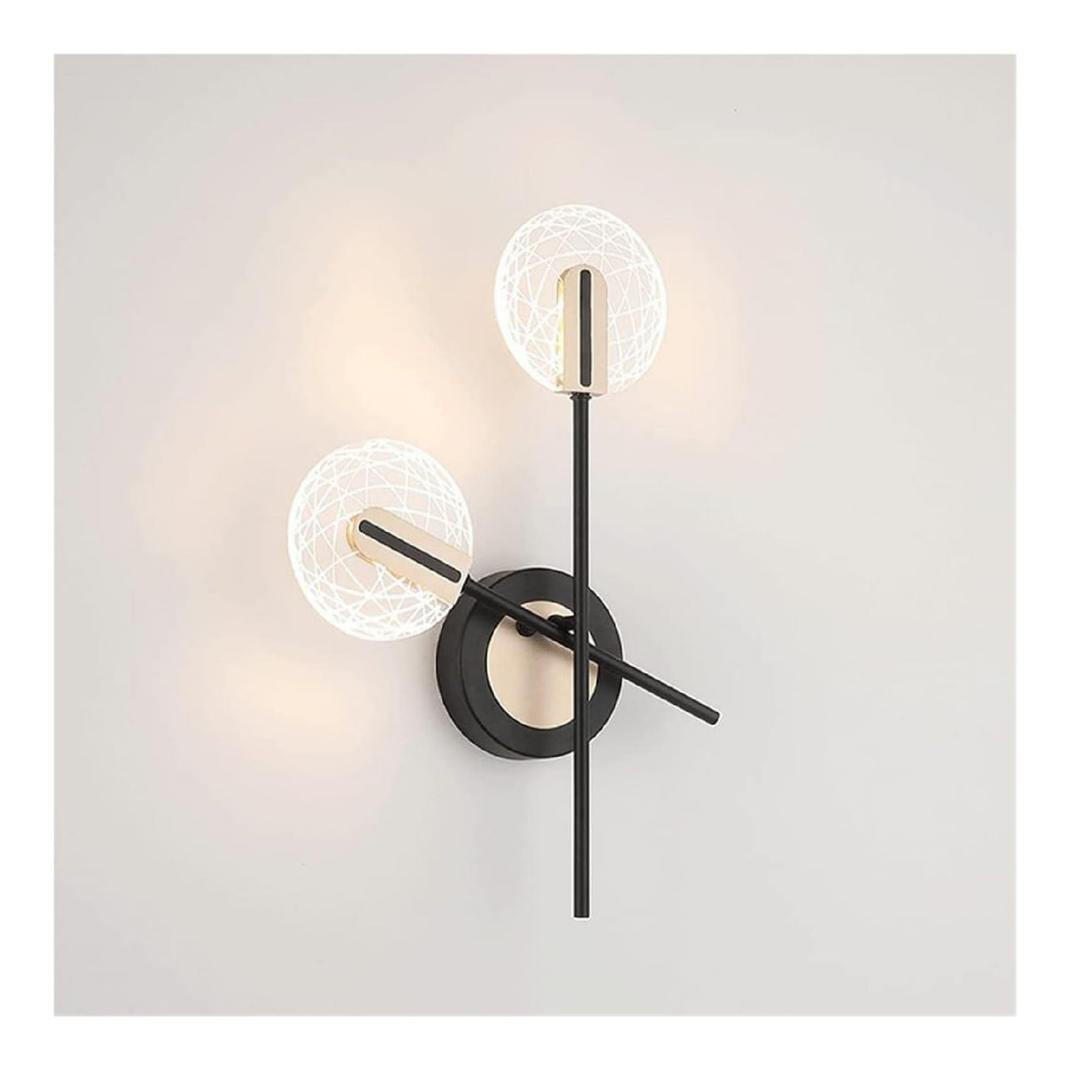 Eclairage Blanc et Ambre contemporain en version applique murale 18 W