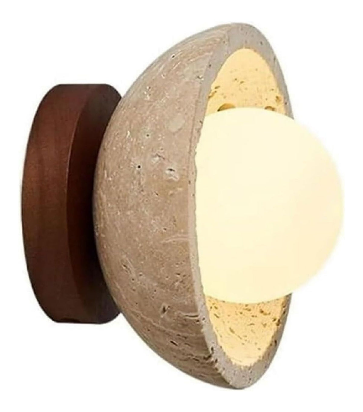 Luminaire Ambre et Vert a silhouette graphique de type applique murale 56-9005