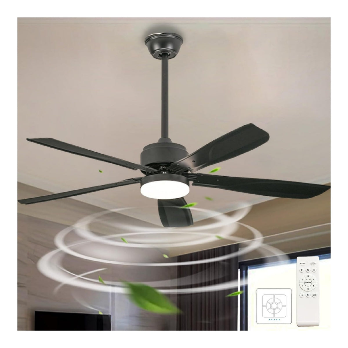 Plafonnier Noir et Blanc au style moderne avec conception fonctionnelle 8F-1806