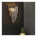 Eclairage Gris et Ambre contemporain en version applique murale