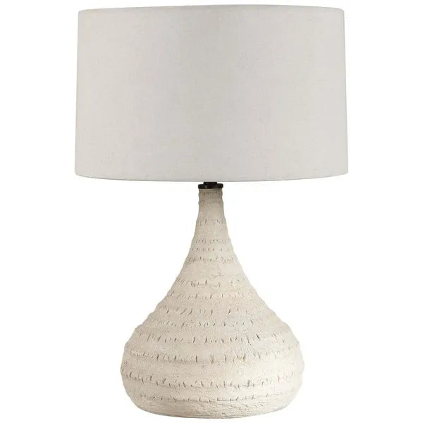 Lampara de mesa Olsen, blanca