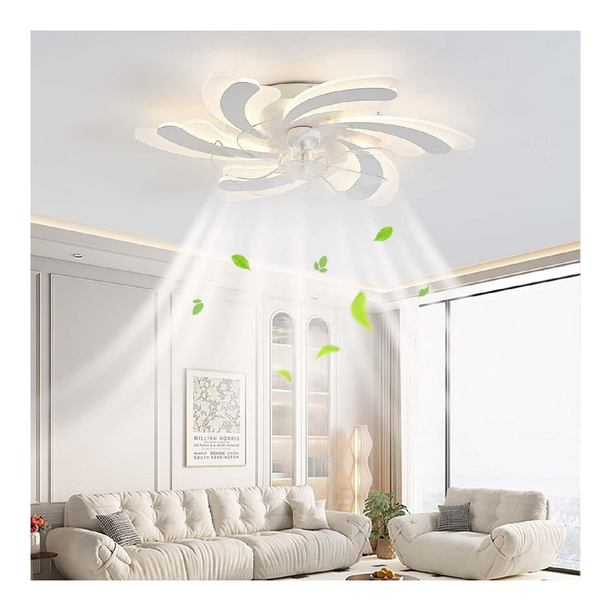 Eclairage Blanc et Ambre contemporain en version lustre