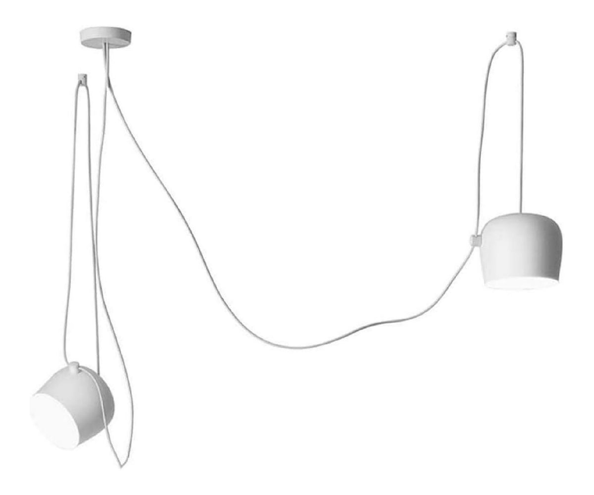 Eclairage Noir et Blanc contemporain en version suspension 40 W E27