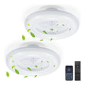 Luminaire Blanc et Vert aux lignes epurees avec eclairage confortable 80W 6500K