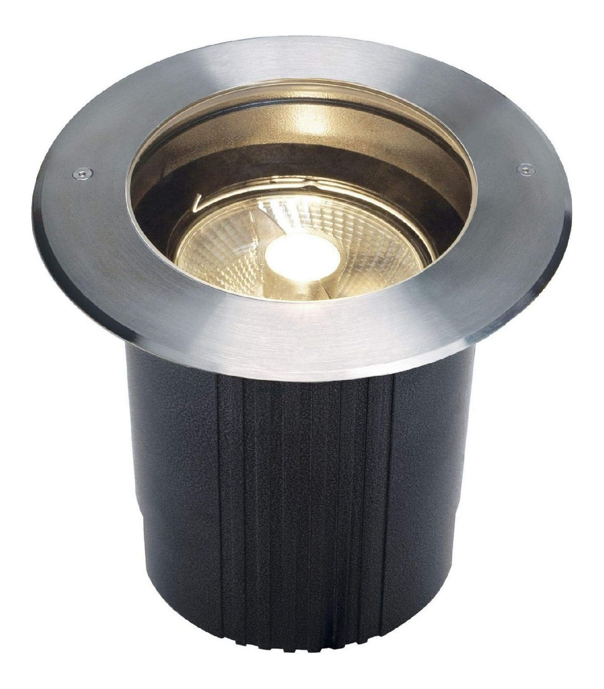 Luminaire Noir a presence elegante et lumiere agreable 75W IP67 GU10