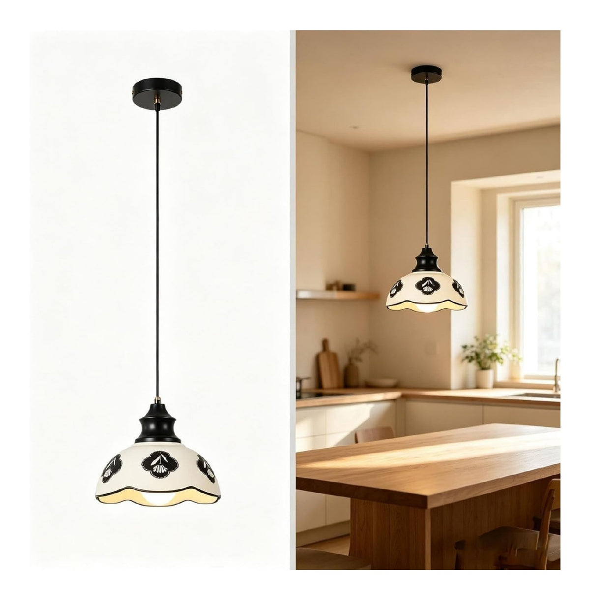 Eclairage Noir contemporain en version suspension