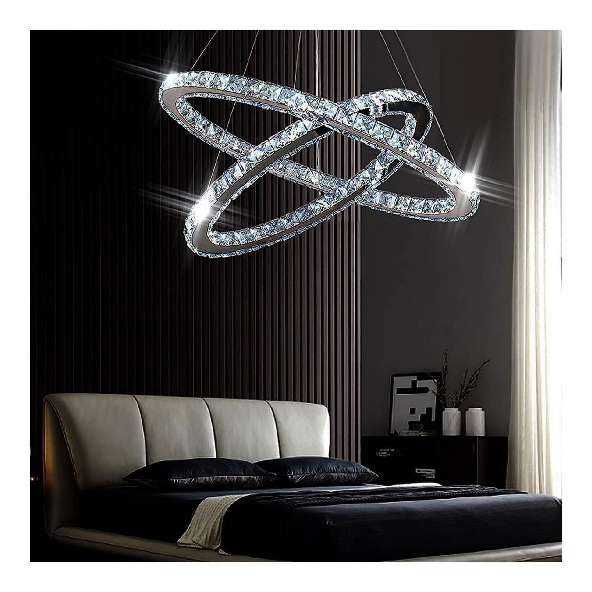 Eclairage Blanc et Ambre contemporain en version suspension 55 W 6500K