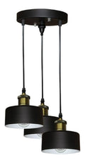 Suspension Noir et Ambre au style moderne avec conception fonctionnelle E27 67-3115