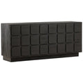 Aparador Marika de 4 puertas, negro