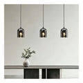 Suspension Noir et Gris au style moderne avec conception fonctionnelle 60W E27
