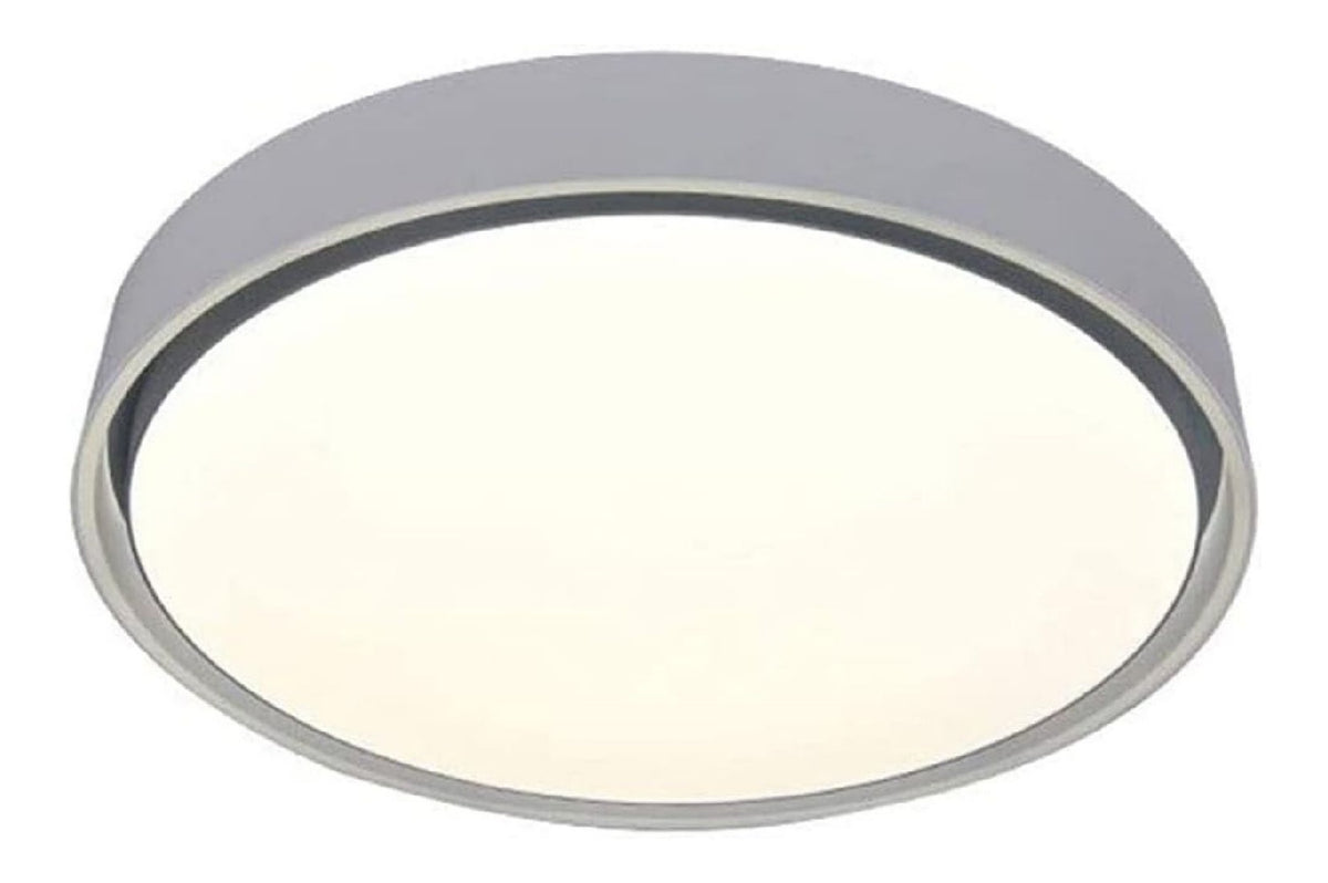 Solution lumineuse Ambre et Rouge au dessin sobre en format plafonnier
