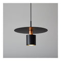 Luminaire Noir et Blanc a silhouette graphique de type suspension 12W E14