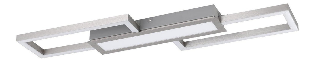 Plafonnier Blanc et Ambre aux lignes epurees avec eclairage confortable NQ-5284