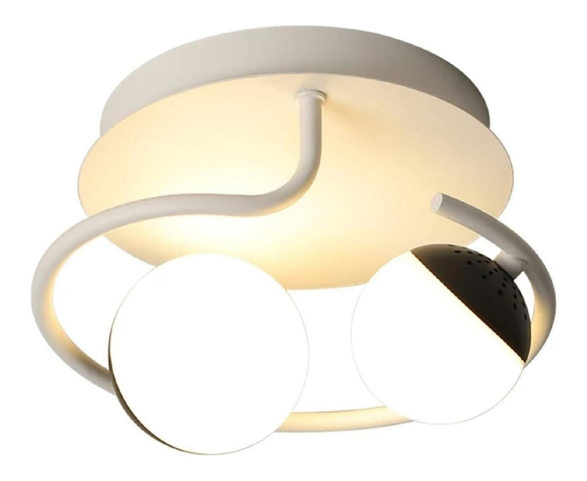 Lustre decoratif Ambre et Rouge avec diffusion lumineuse harmonieuse LR-4500