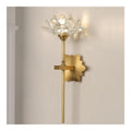 Eclairage Dore et Ambre contemporain en version applique murale