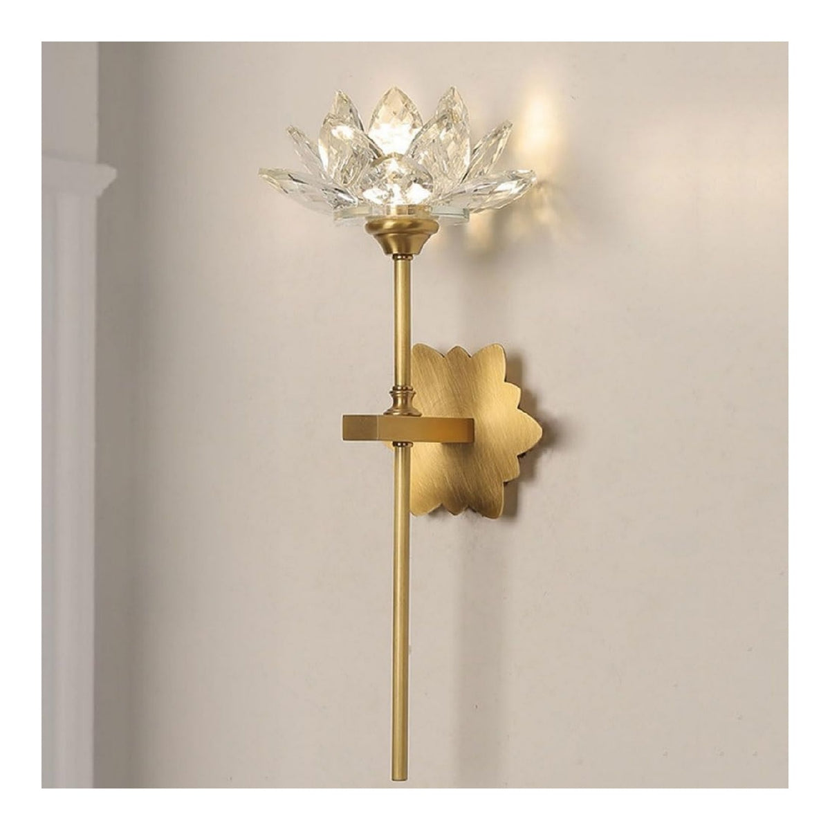 Eclairage Dore et Ambre contemporain en version applique murale