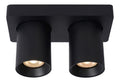 Eclairage Noir et Blanc contemporain en version spot de plafond 3000K GU10