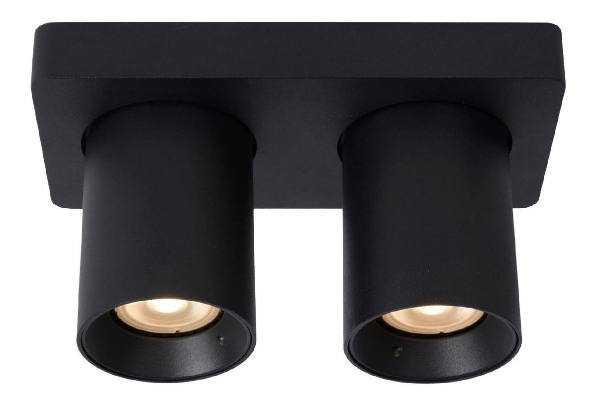 Eclairage Noir et Blanc contemporain en version spot de plafond 3000K GU10