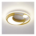 Eclairage Blanc et Dore contemporain en version plafonnier 36W