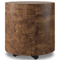 Mesa auxiliar redonda Hudson, Dark Bark Paper de Four Hands