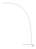 Lampadaire Blanc et Ambre a presence elegante et lumiere agreable