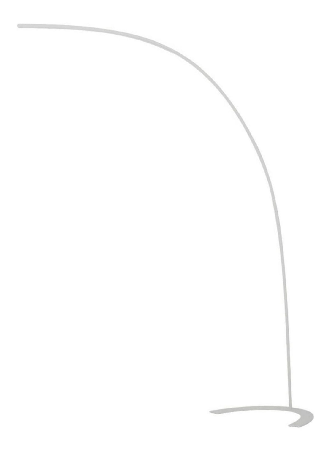Lampadaire Blanc et Ambre a presence elegante et lumiere agreable