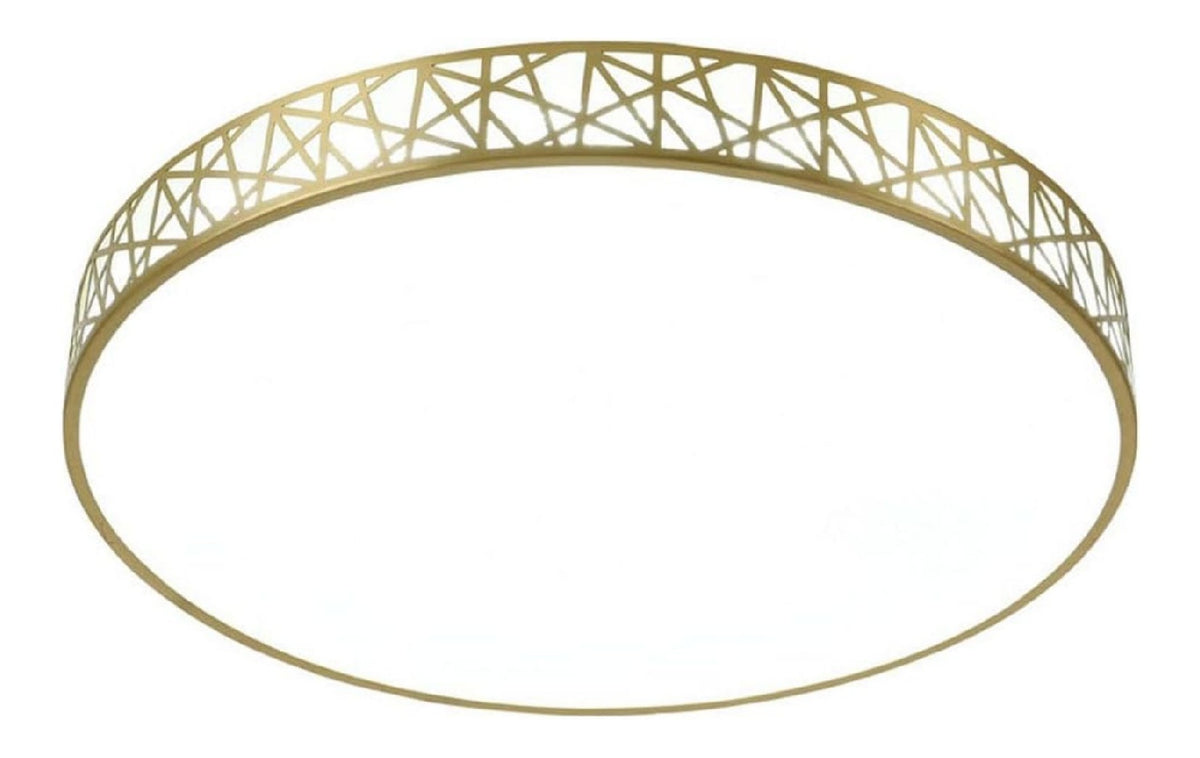 Luminaire Blanc et Ambre a silhouette graphique de type plafonnier 26 W 6000K