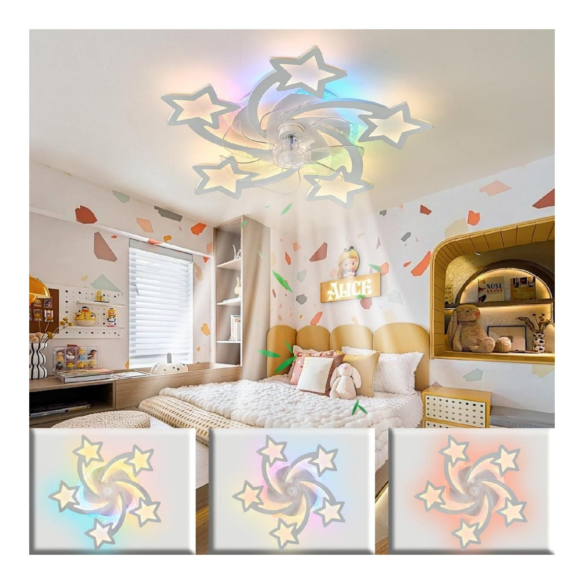 Luminaire Blanc et Ambre a silhouette graphique de type luminaire 3000K