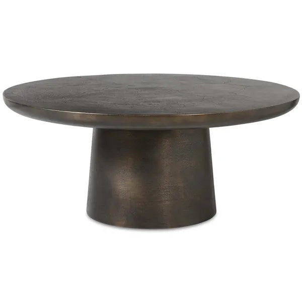 Mesa de centro Madrone, bronce oscuro dorado