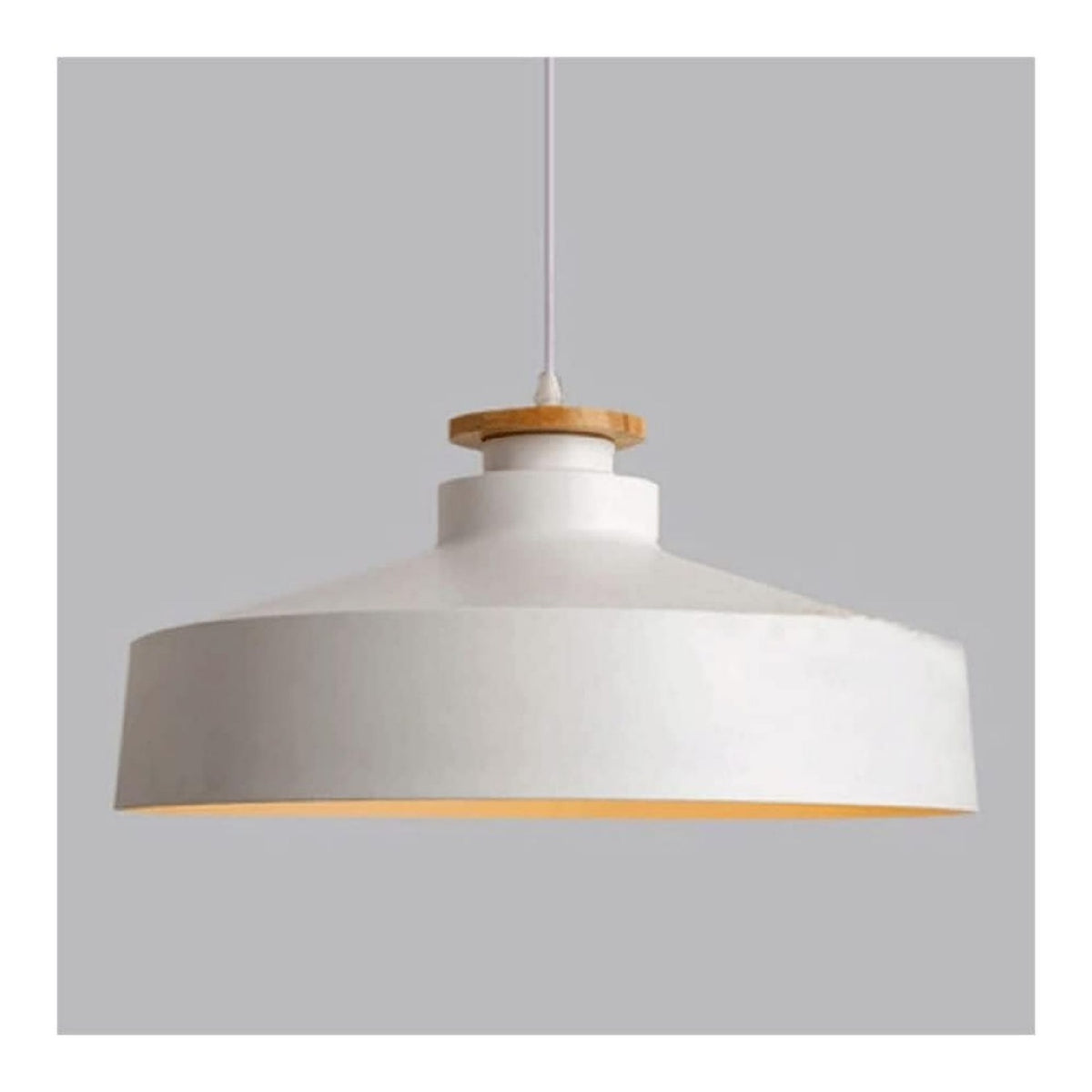 Suspension Blanc et Ambre au style moderne avec conception fonctionnelle 60 W E27