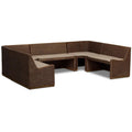 Banqueta de comedor en U Senna, Rodin arena/marr¨®n natural de Amber Lewis x Four Hands