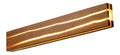 Applique murale Ambre et Rouge aux lignes epurees avec eclairage confortable 20 W 6000 K