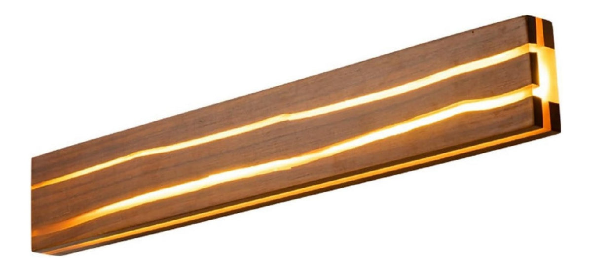 Applique murale Ambre et Rouge aux lignes epurees avec eclairage confortable 20 W 6000 K