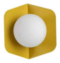 Luminaire Ambre a silhouette graphique de type applique murale E27