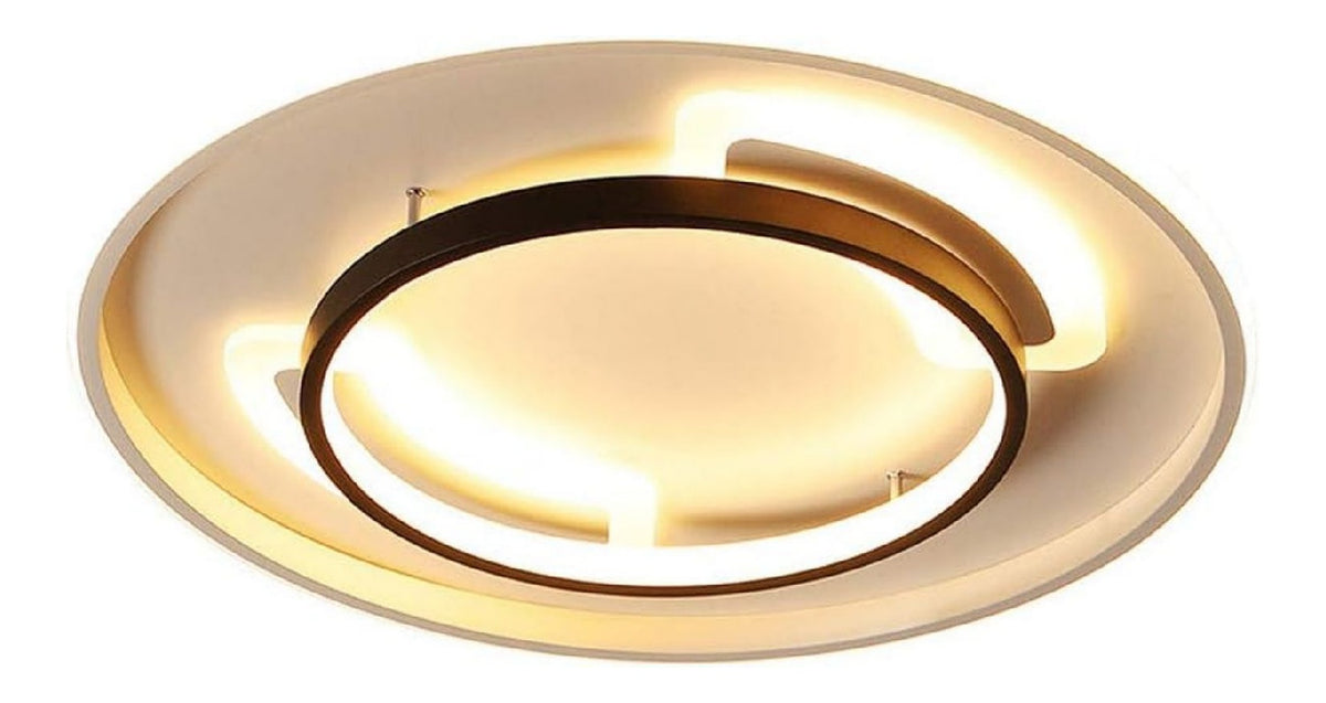 Plafonnier Noir et Ambre au style moderne avec conception fonctionnelle 9J-4119