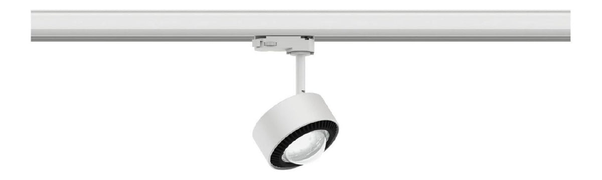 Solution lumineuse Noir et Blanc au dessin sobre en format rail de spots 2W 4000K