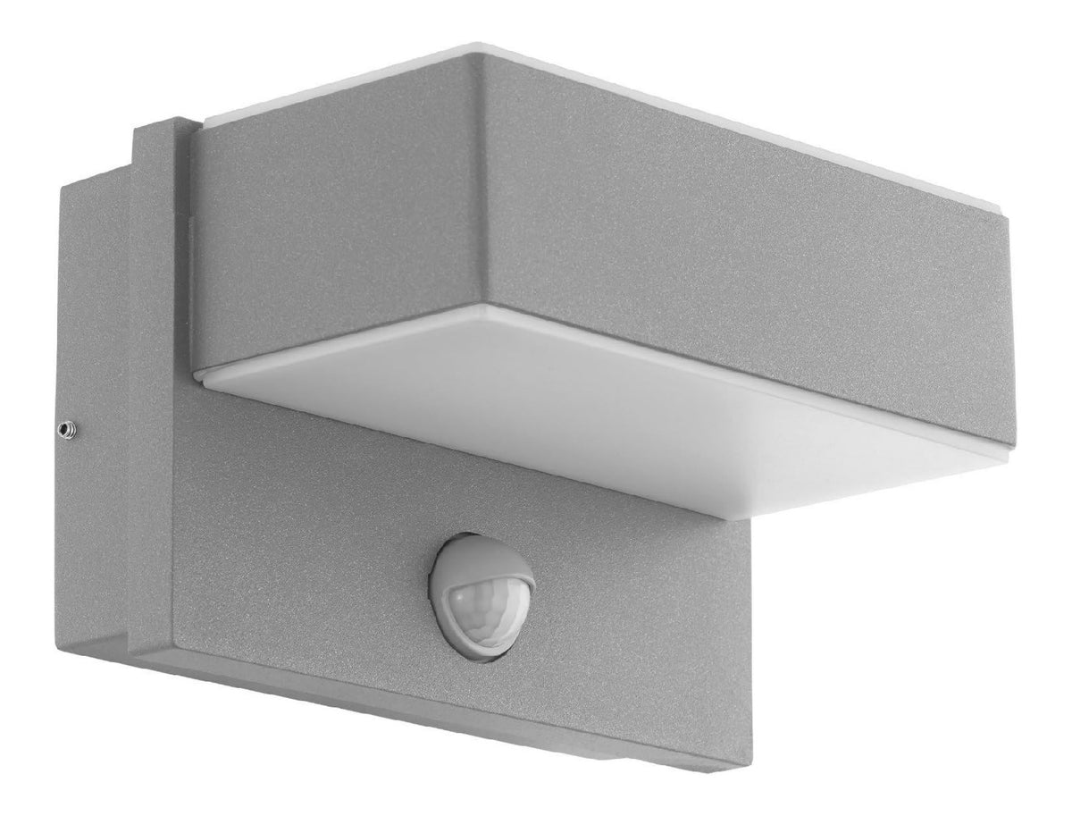 Luminaire Blanc et Rouge a silhouette graphique de type applique murale 6 W IP44